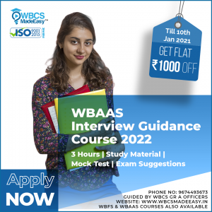 West Bengal Audit And Accounts Service Interview Guidance Course